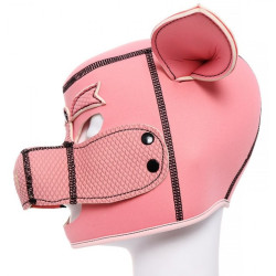 Generique Cagoule Tête de cochon Pig Hood Rose